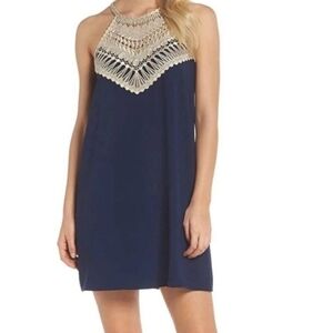 Lilly Pulitzer Pearl Soft Shift Dress In True Navy